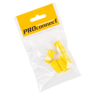 Соединительный изолирующий зажим PROconnect "СИЗ-4", 1,5-9,5 мм², желтый, 5 шт. 07-5214-5-9 - фото 153965