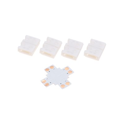Коннектор Х-образный для светодиодной ленты SMD 8мм REXANT 148-121 - фото 158557