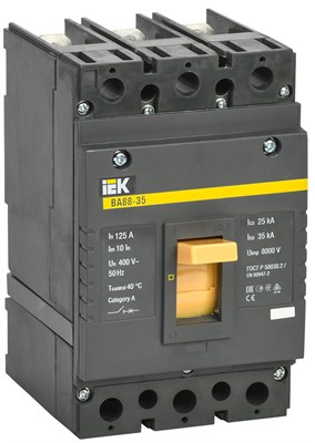 Авт. выкл. ВА88-35 3Р 125А 35кА IEK SVA30-3-0125 - фото 238685