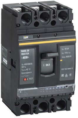 Выкл. авт. ВА88-39 3Р 400А 35кА MASTER с электрон. расц. IEK SVA71-3-0400-02 - фото 238779