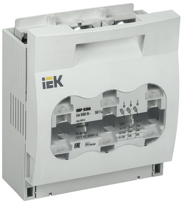 Предохранитель-выключатель-разъединитель 630А IEK SRP-40-3-630 - фото 238866