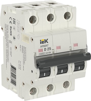ARMAT Авт. выкл. M10N 3P D 25А IEK AR-M10N-3-D025 - фото 239205