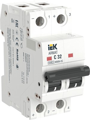 ARMAT Авт. выкл. M06N-DC 2P C 32А IEK AR-M06N-2-C032DC - фото 239380