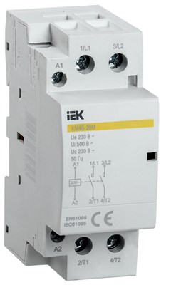 Контактор модульный КМ40-20М AC IEK MKK11-40-20 - фото 240380