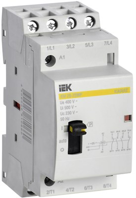 Контактор модульный с ручным упр. КМ20-22МР AC KARAT IEK MKK12-20-22 - фото 240384