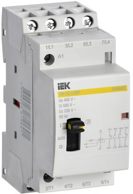 Контактор модульный с ручным упр. КМ25-22МР AC KARAT IEK MKK12-25-22 - фото 240386