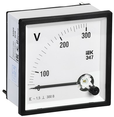 Вольтметр Э47 300В кл. точн. 1,5 96х96мм IPV20-6-0300-E - фото 240428