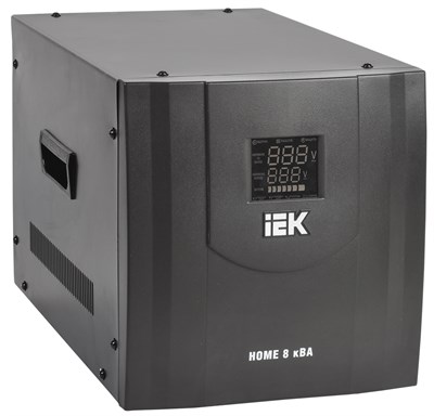 Стабилизатор напряжения серии HOME 8 кВА (СНР1-0-8) IEK IVS20-1-08000 - фото 240438