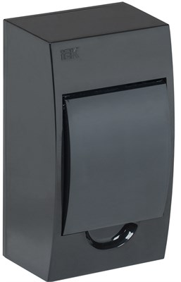 KREPTA 3 Корпус пластиковый ЩРН-П-4 IP41 черный IEK MKP12-N-04-41-K02 - фото 240492