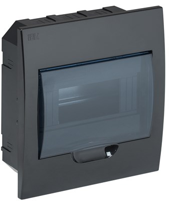 KREPTA 3 Корпус пластиковый ЩРВ-П-8 IP41 черный IEK MKP12-V-08-41-K02 - фото 240501
