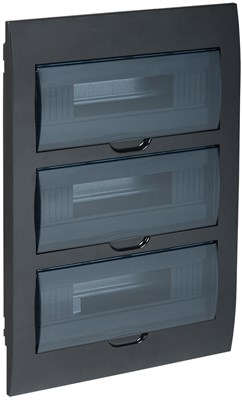 KREPTA 3 Корпус пластиковый ЩРВ-П-36 IP41 черный IEK MKP12-V-36-41-K02 - фото 240505