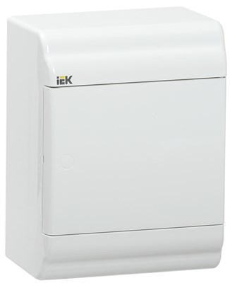 PRIME Корпус пластиковый ЩРН-П-4 белый/белая дверь IP41 IEK MKP82-N-04-WD-41-20 - фото 240510