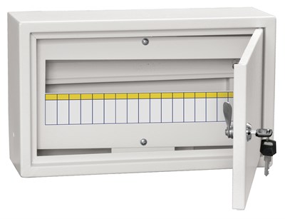 TITAN 3 Корпус метал. ЩРн-18 (265х440х120) IP31 белый IEK MKM13-N-18-31-Z - фото 240567