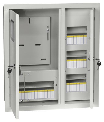 TITAN Корпус метал. ЩУРв-3/30 (550х500х165) IP31 IEK MKM35-V-30-31-1-ZO - фото 240590