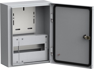 TITAN Корпус мет. ЩУРн-1/12 (395х310х145) IP54 без окна IEK MKM22-N-12-54-Z - фото 240591