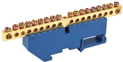 Шина N "ноль" на DIN-изол ШНИ-6х9-18-Д-С IEK YNN10-69-18D-K07 - фото 240893