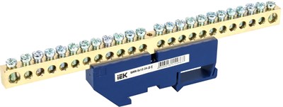 Шина N "ноль" на DIN-изол ШНИ-8х12-24-Д-С IEK YNN10-812-24D-K07 - фото 240915