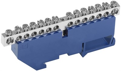 Шина N "ноль" на DIN-изол. Ni ШНИ-6х9-14-Д-С IEK YNN10-14-D-K07-N - фото 240925