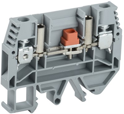 Клемма винтовая КВИ-6-И измерительная 6мм2 серая IEK YZN30-006S-K03 - фото 241108