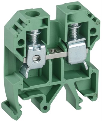 Клемма винтовая КВИ-10мм2 зеленая IEK YZN30-010-K06 - фото 241113
