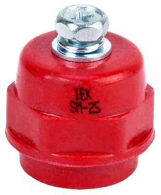 Изолятор SM25 (М6) силовой с болтом IEK YIS11-25-06-B - фото 241251
