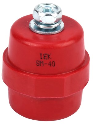 Изолятор SM40 (М8) силовой с болтом IEK YIS11-40-12-B - фото 241254