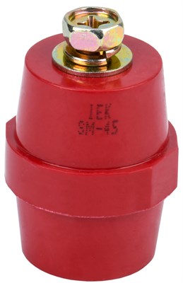 Изолятор SM45 (М8) силовой с болтом IEK YIS11-45-14-B - фото 241255