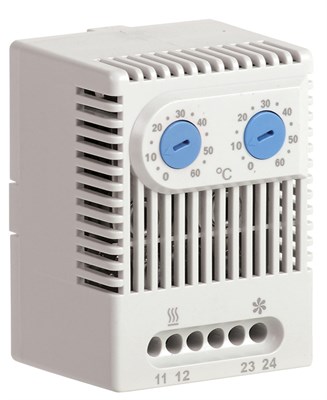 Термостат двухканальный УККт от 0 до +60°C NO+NO IEK YCE-DTNO-NO-60 - фото 241306