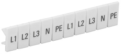 Маркеры для КПИ-2,5мм2 с символами "L1, L2, L3, N, PE" IEK YZN11M-002-K00-A - фото 241331
