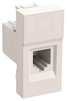 РКИ-10-00-П Розетка компьютерная RJ-45 UTP кат.5e (на 1 модуль) ПРАЙМЕР белая IEK CKK-40D-RI1-K01 - фото 241377