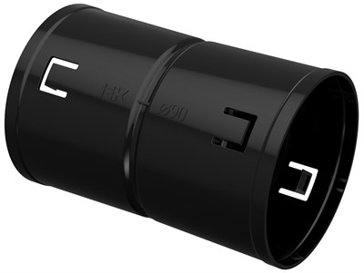 ELASTA Муфта соединительная для двустенной трубы d=90мм IEK CTA12D-M090-K02-R - фото 241399