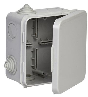 Коробка расп. КМ41256 100х100х50мм о/к IP54 8 вв. серая IEK UKO31-100-100-050-K03-54 - фото 241860