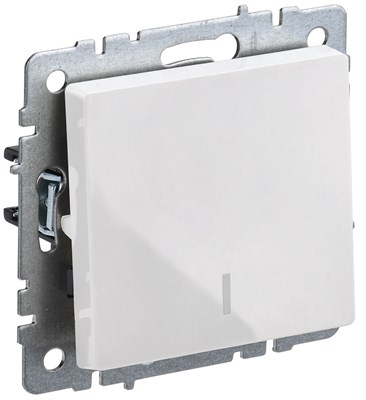 BRITE Выключ. 1-кл. с инд. 10А ВС10-1-1-БрБ бел. IEK BR-V10-1-10-K01 - фото 241935