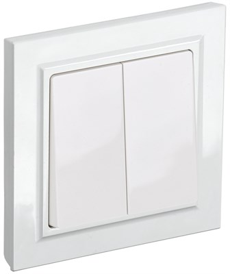BRITE Выключ. 2-кл. 10А в сб. ВСР10-2-0-БрБ бел. IEK BR-V20-0-10-K01-F - фото 241938