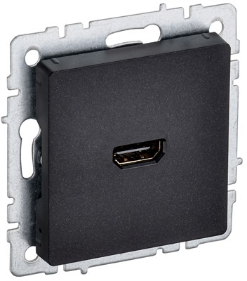 BRITE Роз. HDMI РHDMI-0-БрЧ черн. IEK BR-H10-K02 - фото 241946