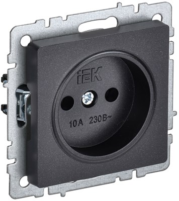 BRITE Роз. без з/к/ш 10А РС10-1-0-БрЧ черн. IEK BR-R10-10-K02 - фото 241948