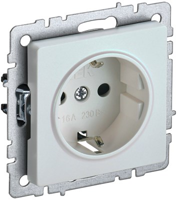 BRITE Роз. с з/к без з/ш 16А РС11-1-0-БрЖ жемч. IEK BR-R11-16-K36 - фото 241995