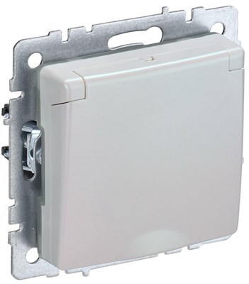 BRITE Роз. с з/к/ш с кр. 16А IP44 РСбш10-3-44-БрЖ жемч. IEK BR-R16-16-44-K36 - фото 241998