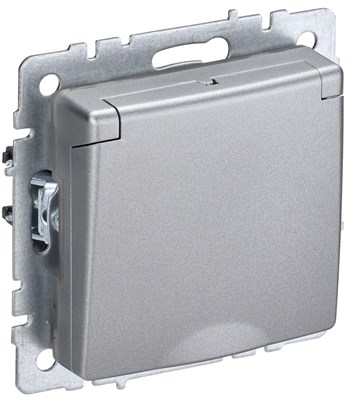 BRITE Роз. с з/к/ш с кр. 16А IP44 РСбш10-3-44-БрА алюм. IEK BR-R16-16-44-K47 - фото 242043