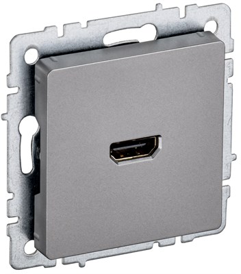 BRITE Роз. HDMI РHDMI-0-БрС сталь IEK BR-H10-K46 - фото 242060