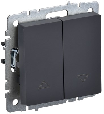 BRITE Выключ. жалюзи 10А ВС10-1-5-БрГ граф. IEK BR-V15-0-10-K53 - фото 242097