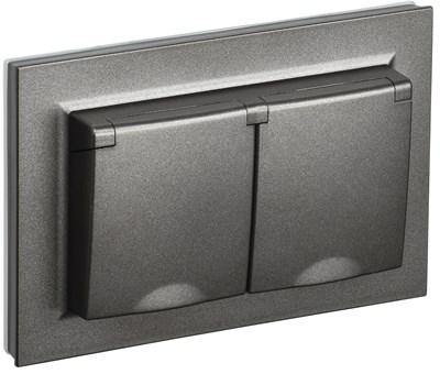 BRITE Роз. 2-я с кр. 16А в сб IP44 РСбш12-3-44-БрТБ бр. IEK BR-R26-16-44-K45-F - фото 242137