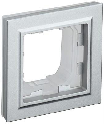 BRITE Рамка 1-мест. IP44 РУ-1-БрА-44 алюм. IEK BR-M12-44-K47 - фото 242156