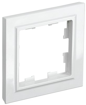 BRITE Рамка 1-мест. РУ-1-БрБ бел. IEK BR-M12-K01 - фото 242158