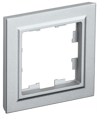 BRITE Рамка 1-мест. РУ-1-БрА алюм. IEK BR-M12-K47 - фото 242166