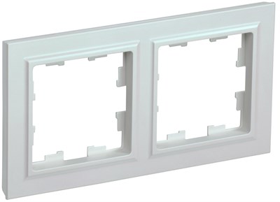 BRITE Рамка 2-мест. РУ-2-БрЖ жемч. IEK BR-M22-K36 - фото 242181