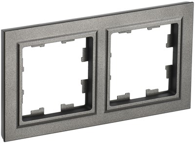 BRITE Рамка 2-мест. РУ-2-БрШ шамп. IEK BR-M22-K37 - фото 242182