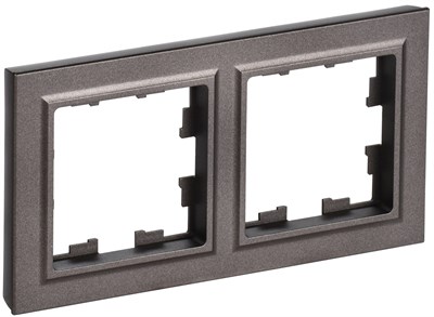 BRITE Рамка 2-мест. РУ-2-БрТБ бр. IEK BR-M22-K45 - фото 242183