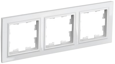 BRITE Рамка 3-мест. РУ-3-БрБ бел. IEK BR-M32-K01 - фото 242187
