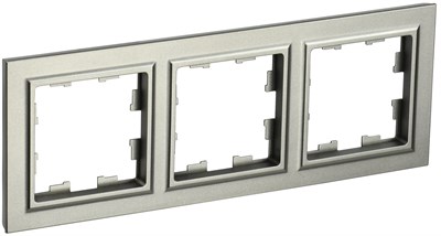 BRITE Рамка 3-мест. РУ-3-БрШ шамп. IEK BR-M32-K37 - фото 242192